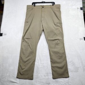 Wrangler Men's Khaki Cargo Pants NW780FK Size 42x30 Zip Pockets Utility Outdoor